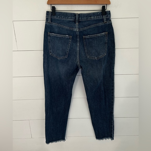 Current/Elliott The Exposed-fly Vintage Cropped Slim Jeans In Bermuda - Picture 3 of 9